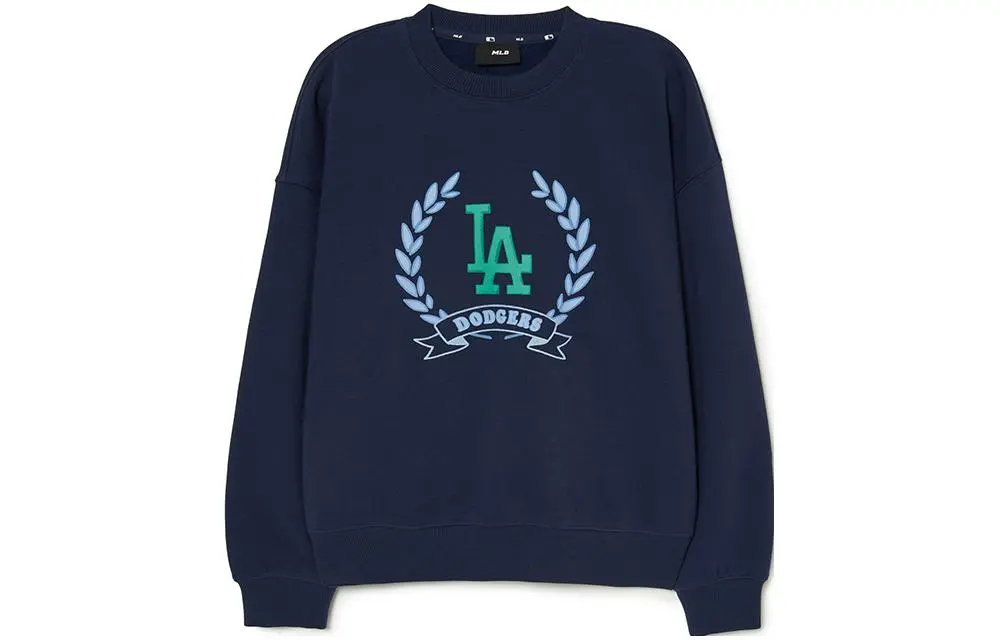MLB Preppy Sweatshirts Women's Navy Blue Crew Neck Moderate Regular