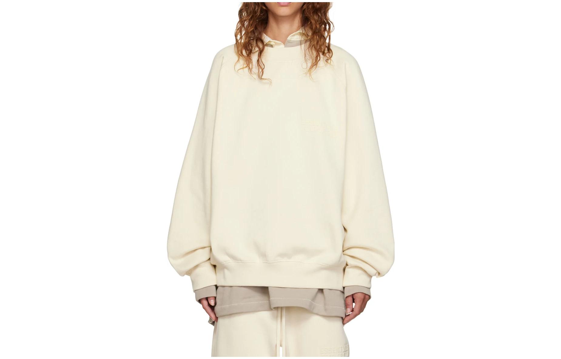 Fear Of God Essentials FW22 Crewneck Sweatshirt Off-White (Women's)