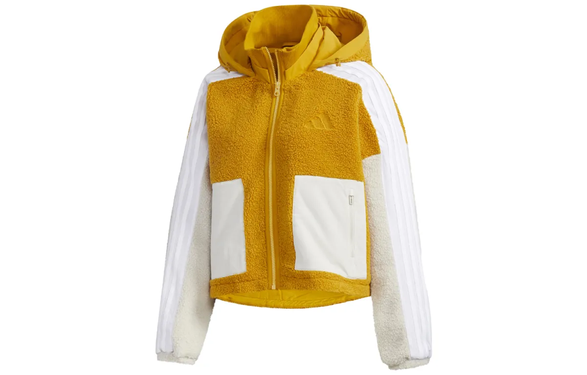 Adidas Jackets Women's Gold Hooded Moderate Other