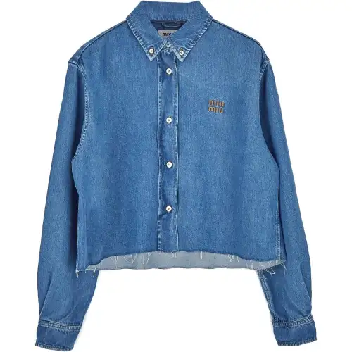 MIU MIU Shirts Women's Blue Moderate