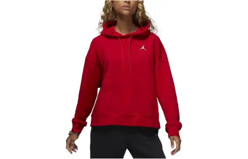 Jordan Sweatshirts Women's Red Hooded Moderate Regular