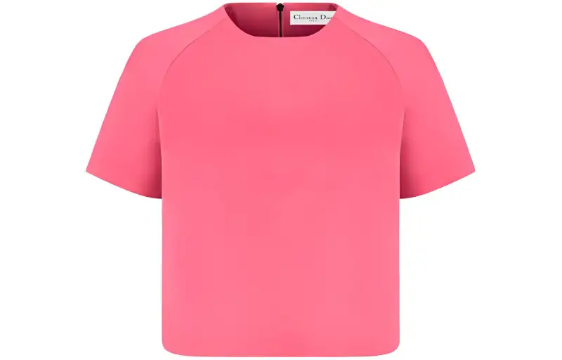 DIOR Shirts Women's Light Pink Crew Neck Moderate Other