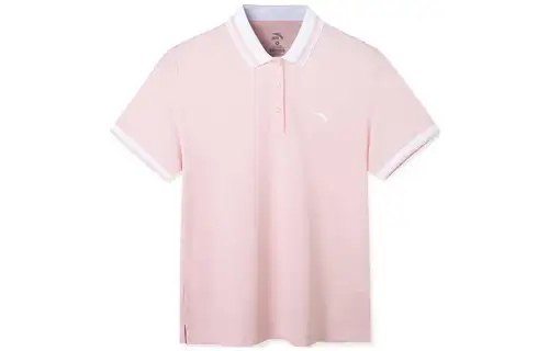 ANTA Variety Training Collection Polo Shirts Women's Mist Fuchsia Polo Collar Moderate Straight Fit