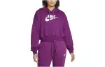 Nike Sweatshirts Women's Purple Hooded Moderate Regular