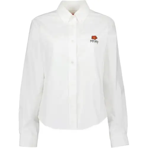 【Previous Season】logo-print button-down cotton shirt