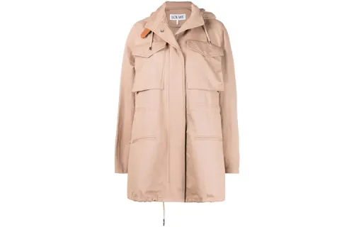 LOEWE Jackets Women's Brown Hooded Moderate Other