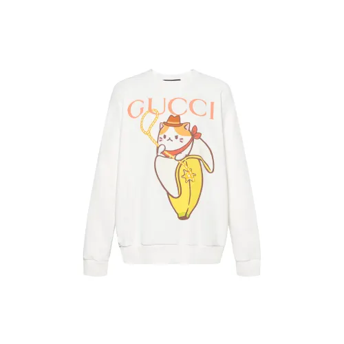 GUCCI X Bananya Logo Printed Sweatshirt White