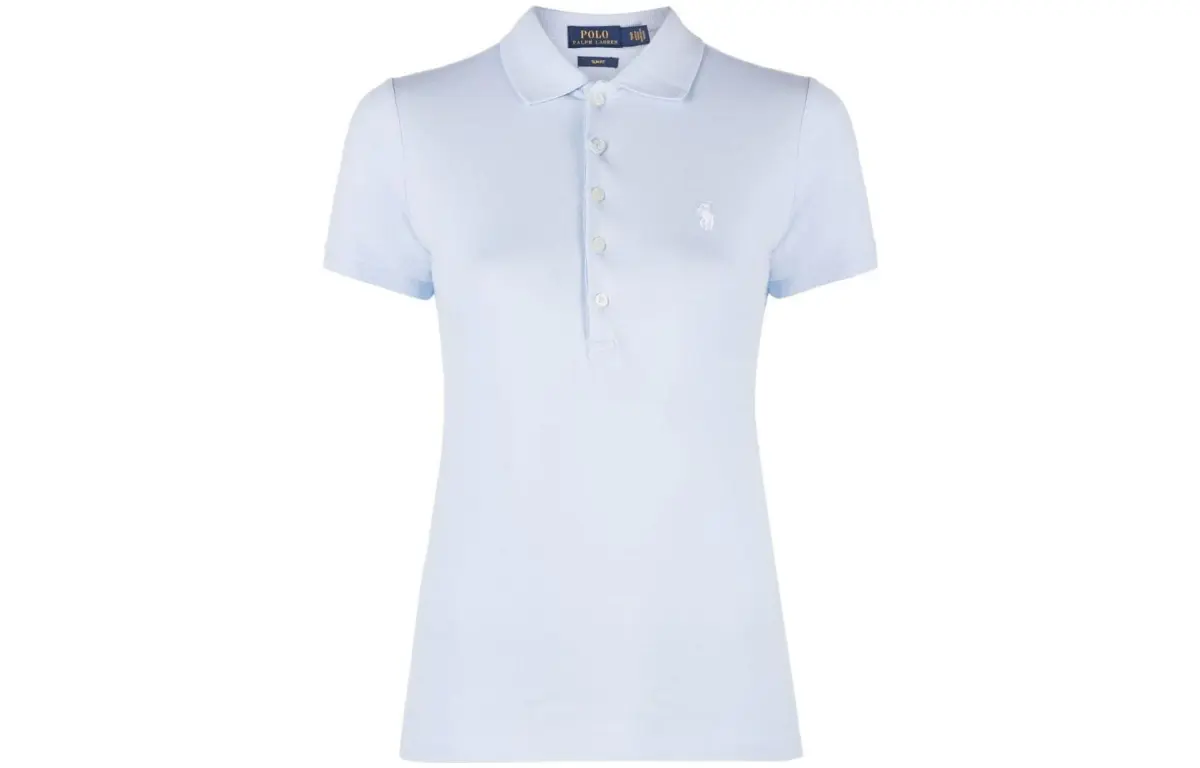 Polo Ralph Lauren SS23 Polo Shirt Slim Fit Women's Light Blue