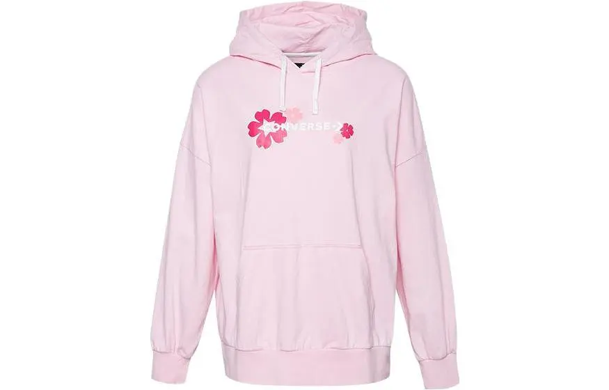 Converse Sweatshirts Women's Cherry Blossom Hooded Moderate Regular