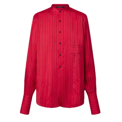Lv Collarless Neverfull Stripes Shirt