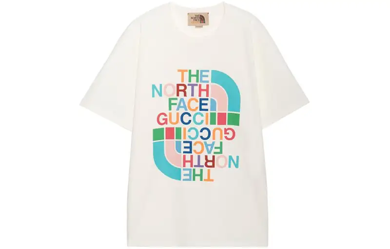 GUCCI X The North Face Cotton T shirt White/Multicolor