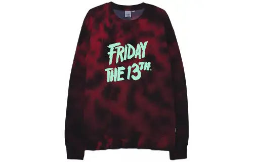 Vans X Friday The 13th Boyfriend Pullover Crew Sweatshirt Red
