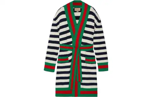 GUCCI Knitwear Women's Multicolor V Neck Moderate Cardigan
