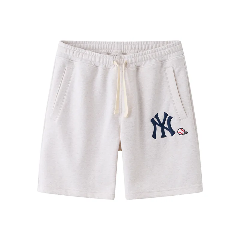 New Era Casual Shorts Unisex Ivory White