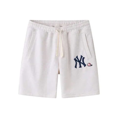 New Era Casual Shorts Unisex Ivory White