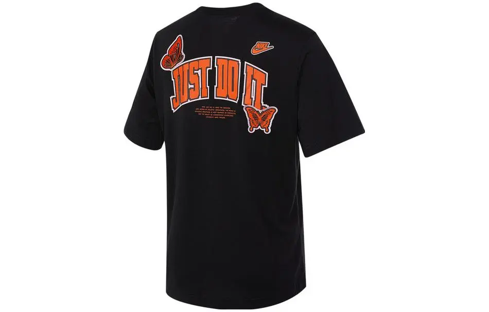 Nike T-Shirts Women's Black Crew Neck Moderate