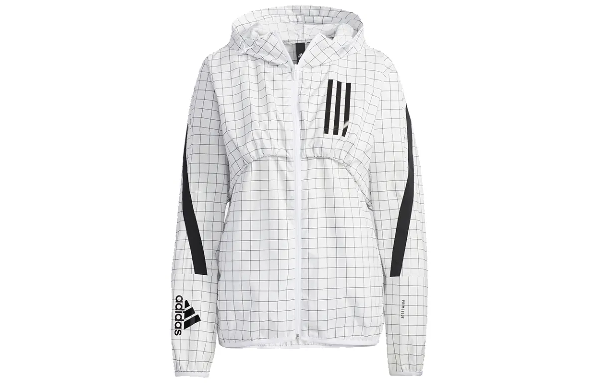 Adidas Jackets Women's White Hooded Moderate Other