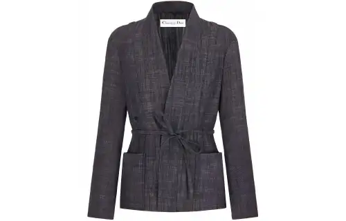 Christian DIOR Pre Owned 2010s Linen Jacket