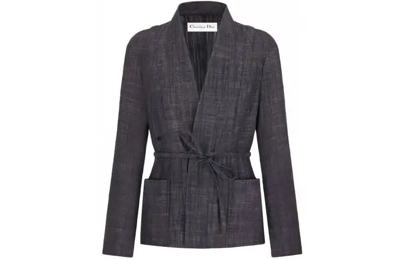 Christian DIOR Pre Owned 2010s Linen Jacket