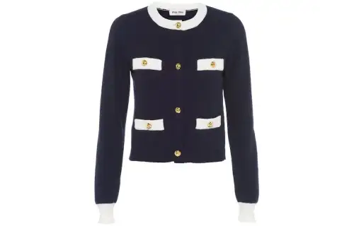 Miu Miu two-tone cashmere cardigan