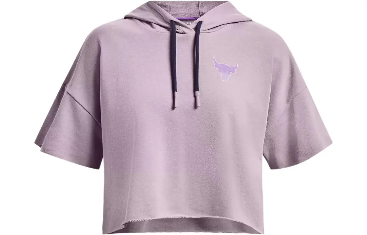 Under Armour Sweatshirts Women's Light Purple Hooded Moderate Regular
