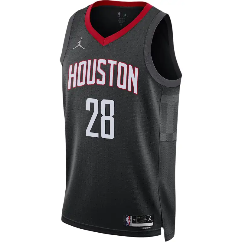 Jordan x NBA Houston Rockets Swingman Statement Edition Dri FIT Basketball Jersey Men's Black/Coal Black