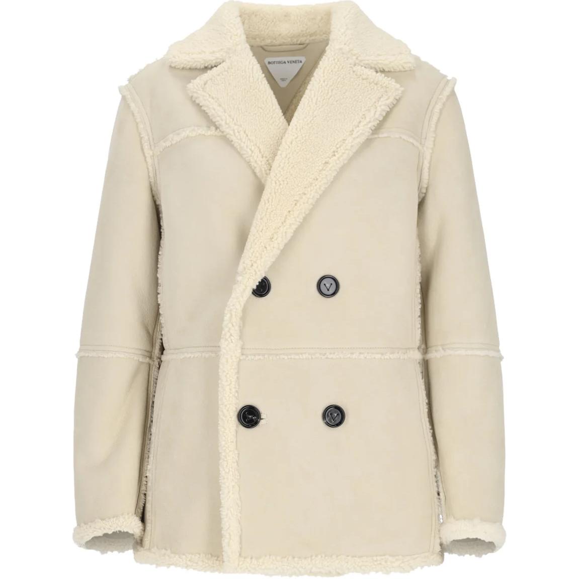 Bottega Veneta V-Neck Double-Breasted Coat