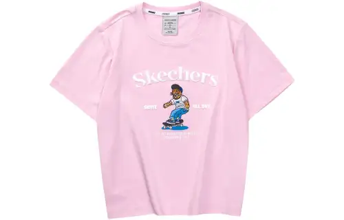 Skechers Funny Monster Regular T Shirt Women's Ladylike Pink