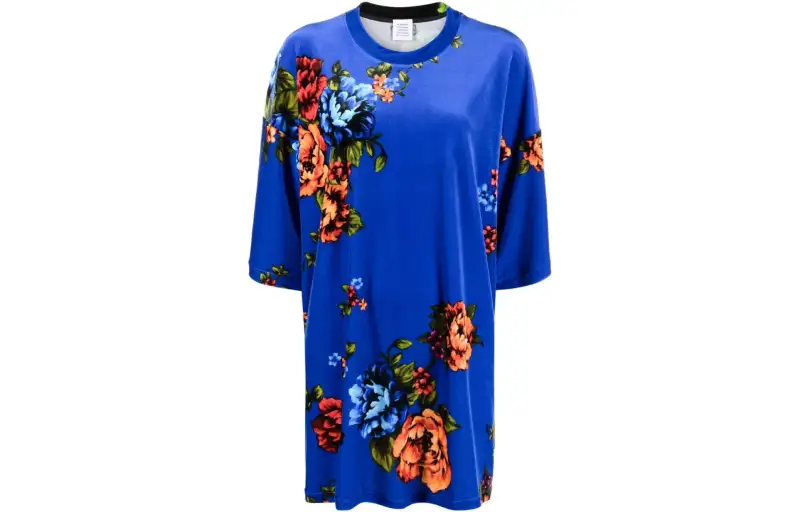 Vetements floral-print short-sleeve blouse