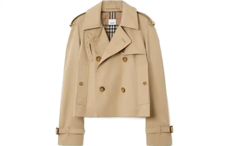 Burberry double-breasted cotton trench coat