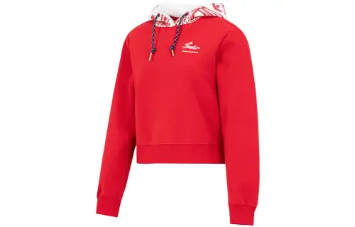 Skechers Sweatshirts Women's Red Hooded Moderate Regular