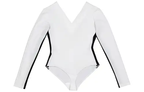 Burberry Bodysuits Women's White V Neck