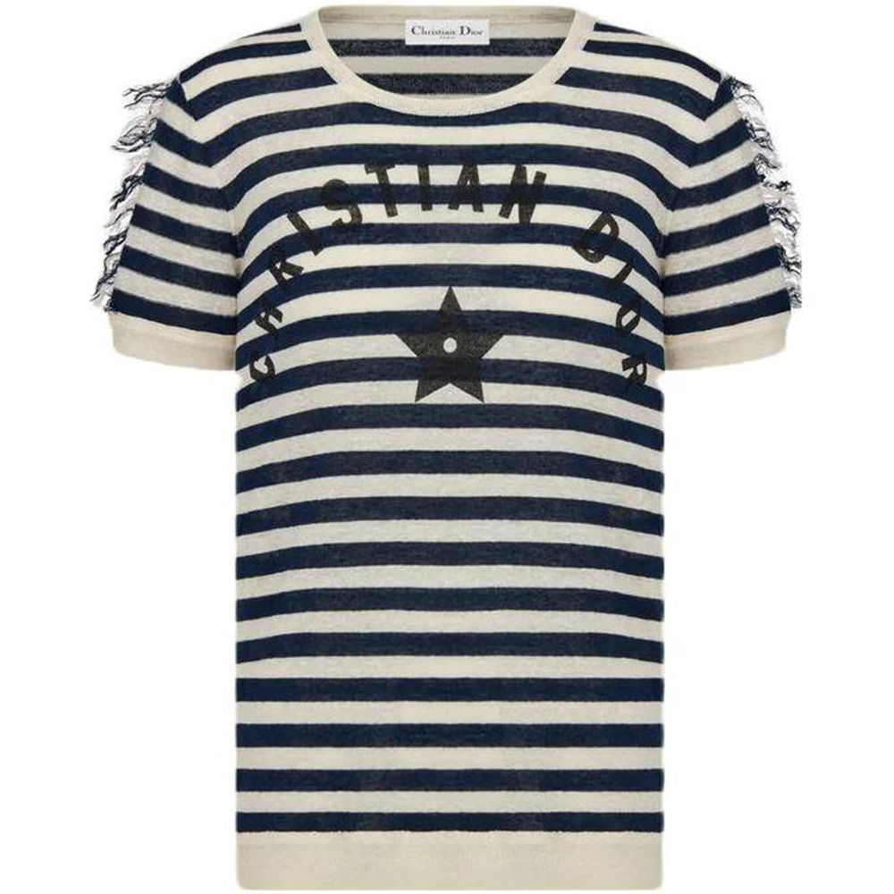 Женская футболка Dior T (синяя)