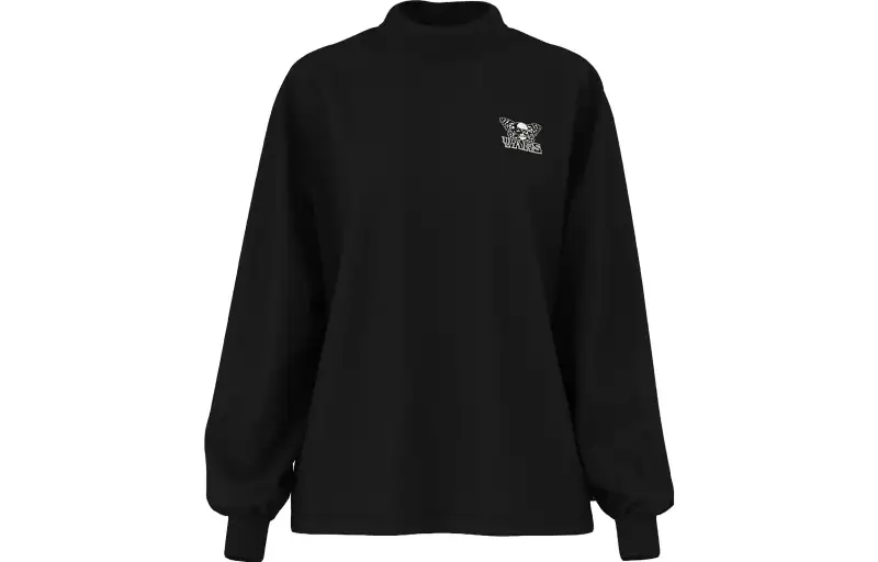 Vans SkullyFLY Sweatshirts Women's Black Turtleneck Moderate Regular
