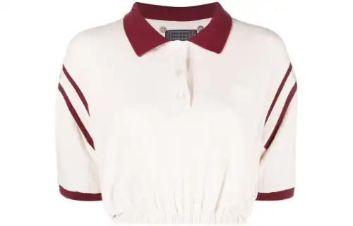 x Sunmi slogan-patch crop top