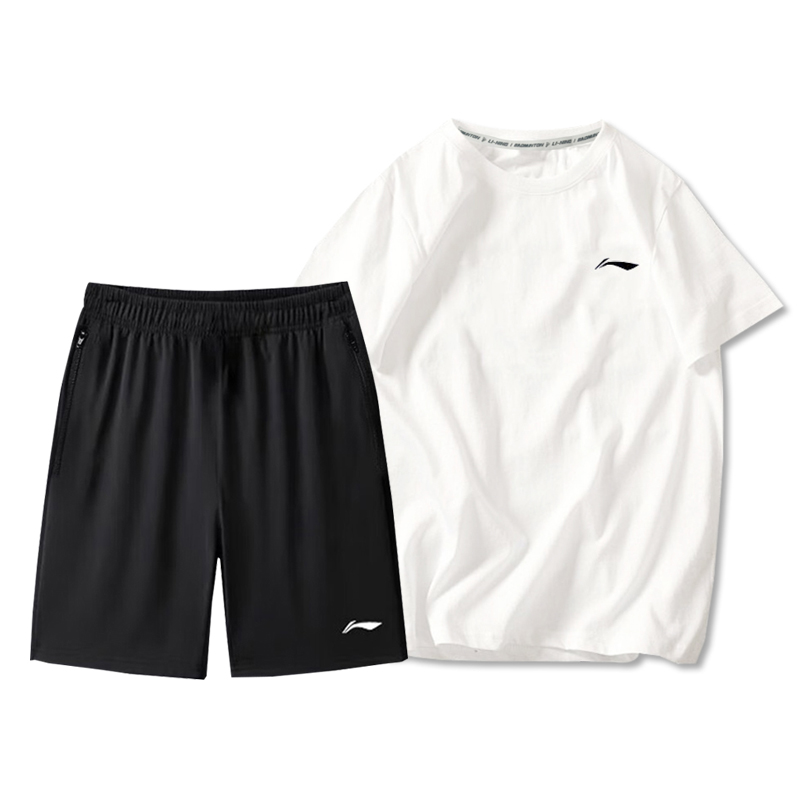Li Ning Casual Sportswear Men’s Crew Neck Moderate
