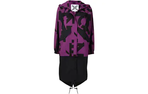 KENZO Jackets Women's Purple Hooded Moderate