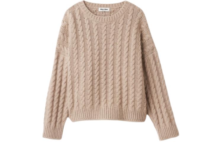 MIU MIU Chunky Cable Knit Cashmere Jumper