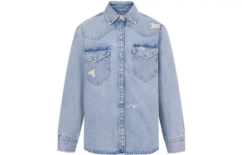 Levi's Shirts Women's Blue Moderate Shirt