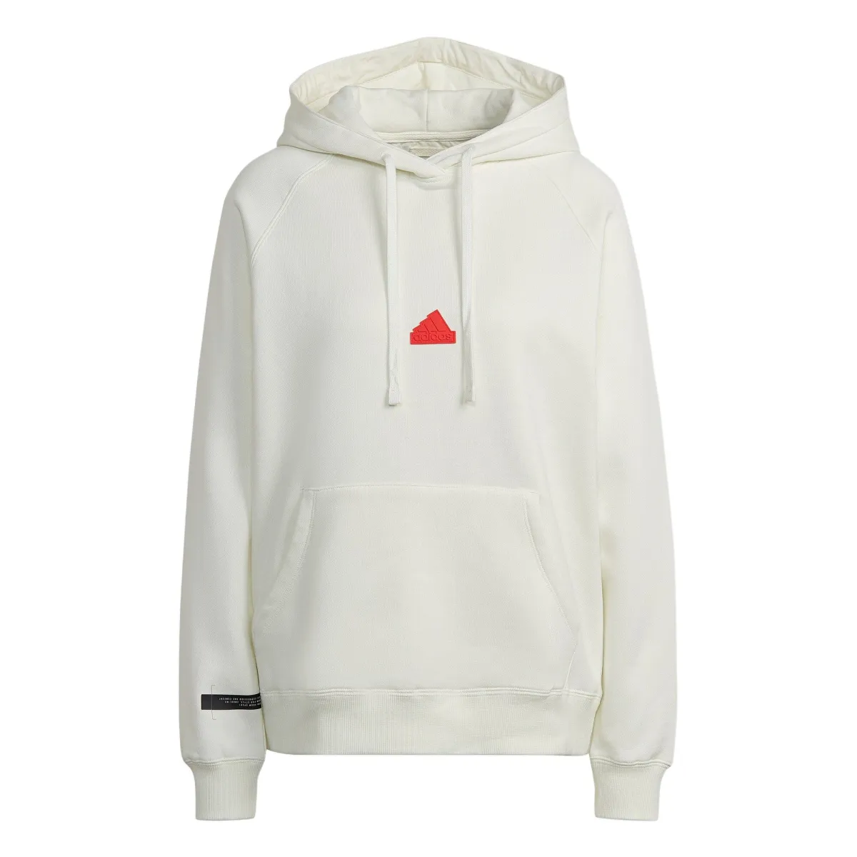 Adidas Sweatshirts Women's White Hooded Moderate Regular