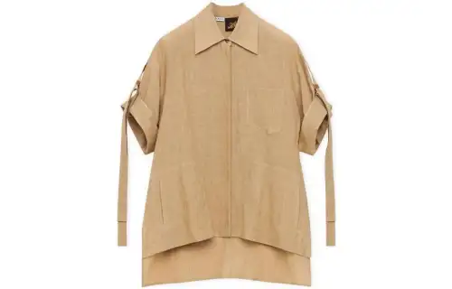 LOEWE Shirts Women's Khaki Pointed Collar Moderate Other