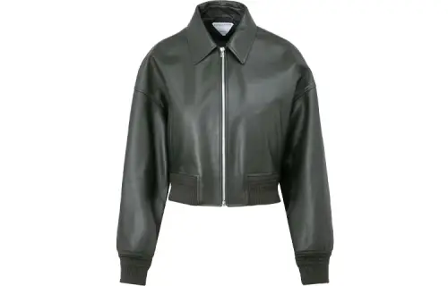 Bottega Veneta Jackets Women's Green Lapel Moderate Pilot