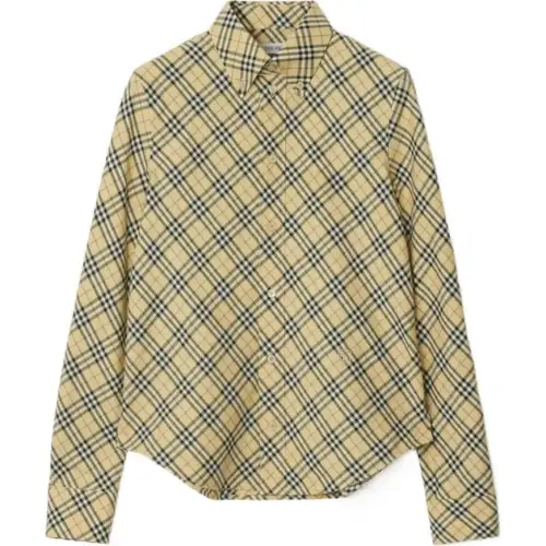 Burberry Long Sleeved Checked Buttoned Shirt