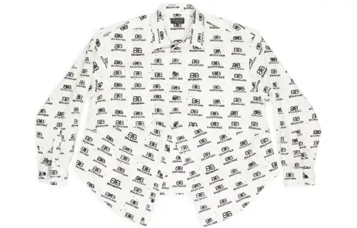 Balenciaga Oversized Shirt 'White/Black'