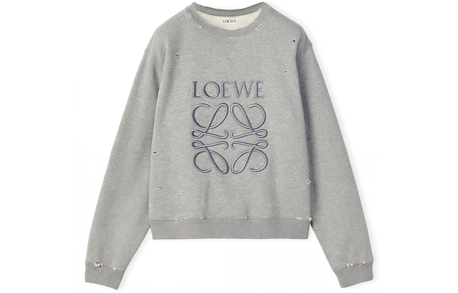 Женское худи LOEWE FW22 (серое)