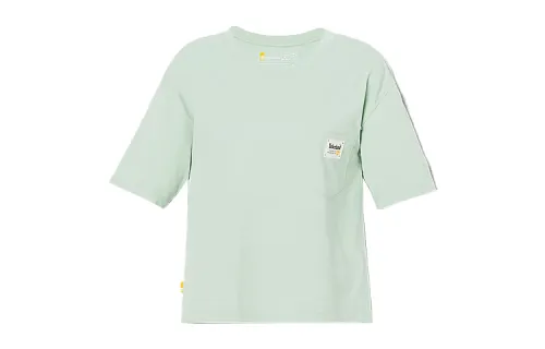 Timberland T Shirts Women's Light Green Crew Neck Moderate Other
