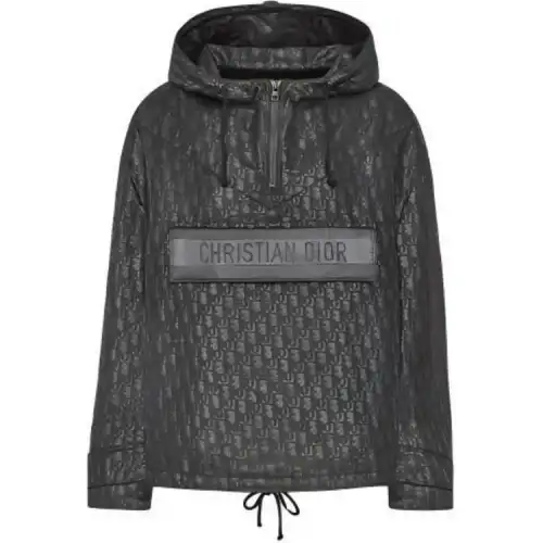 DIOR Quarterly New Products Jackets Women's Black Hooded Moderate Other