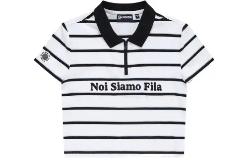 FILA FUSION Polo Shirt Women's Standard White