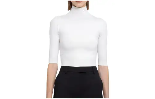 PRADA Knitwear Women's White Turtleneck Moderate Other