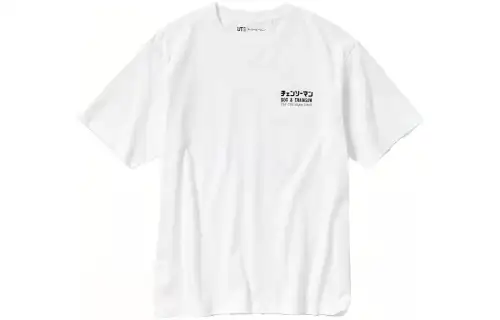 UNIQLO X T Shirts Unisex White Crew Neck Moderate Straight Fit